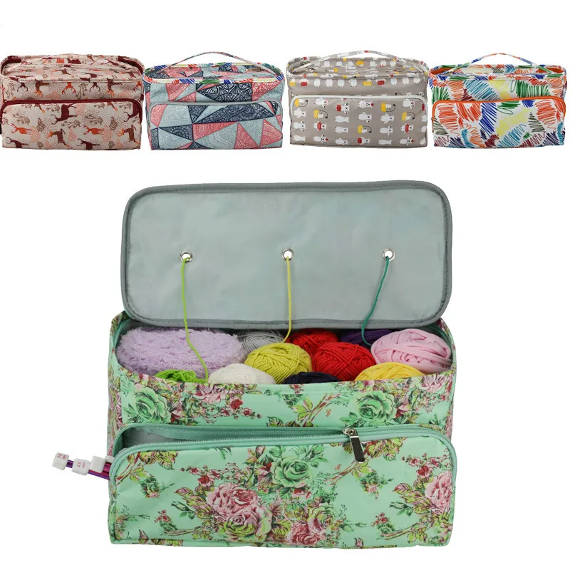 12 видов стилей сумка для вязания органайзер для хранения пряжи чехол для вязания крючком спицы шерсть вместительная сумка для хранения для женщин