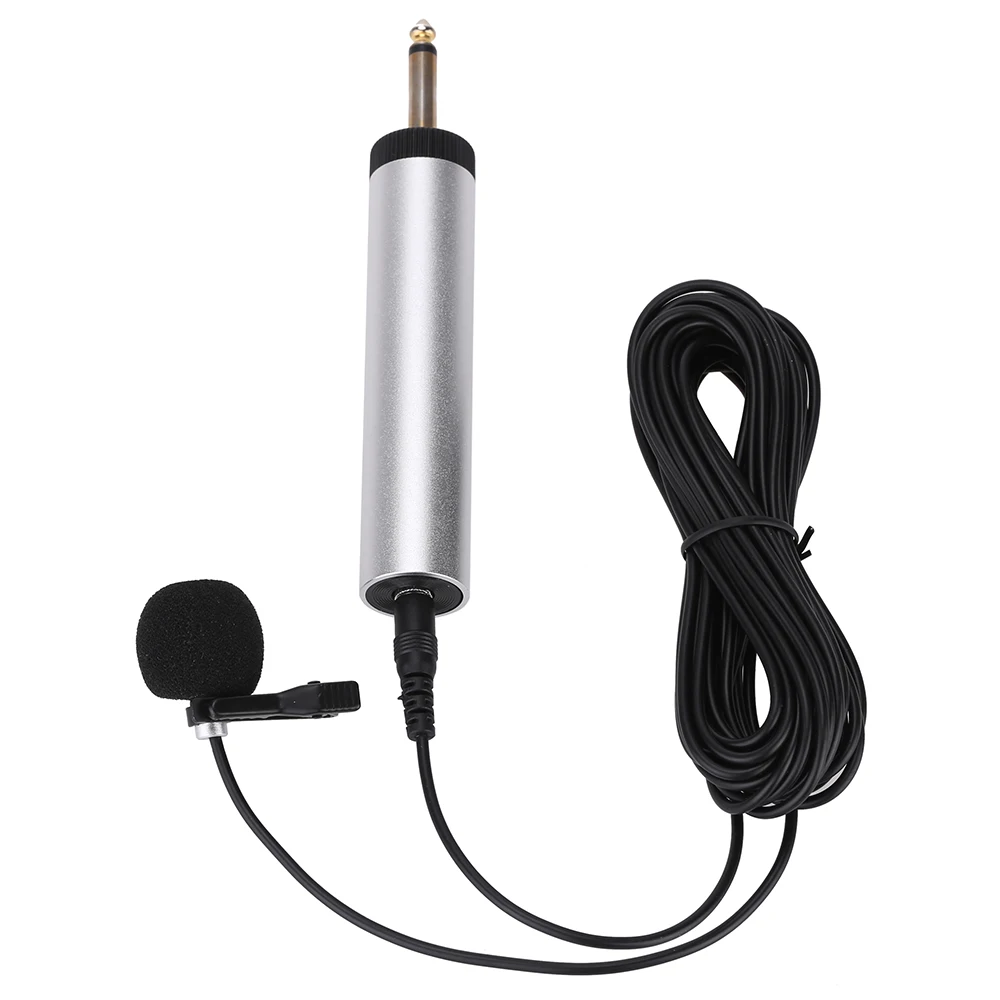 

Mini Portable Wired Electret Condenser Lapel Clip-on Musical Instrument Mic Microphone for Guitar Sax Trumpet Violin Piano