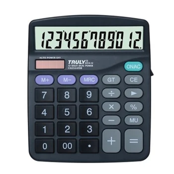

One Piece New Original Truly 831A-12 Office Calculator 12 Digits Lcd Large Screen