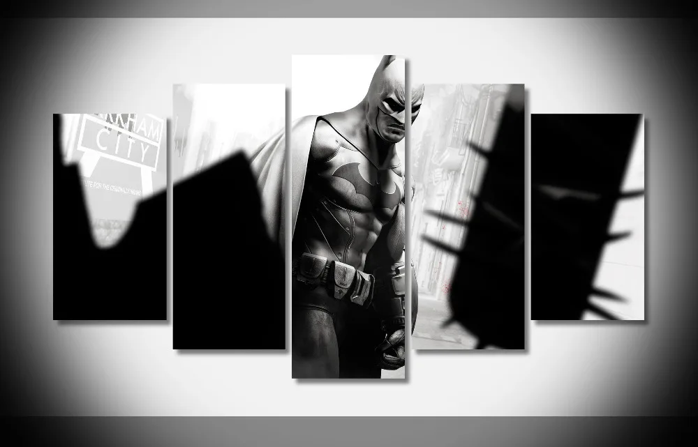 

6678 batman video games dc comics Poster Framed Gallery wrap art print home wall decor wall picture Already to hang digital