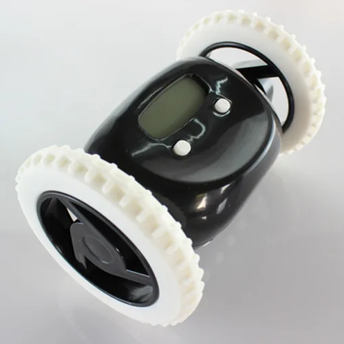 Running Alarm Clock, Escape with Wheels, Digital Display LCD Screen