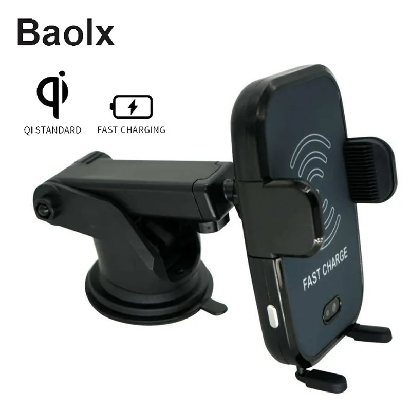  10W quick Qi Wireless Charging Pad Automatic fast Car Wireless Charger Holder Car Air Vent Mount Fo