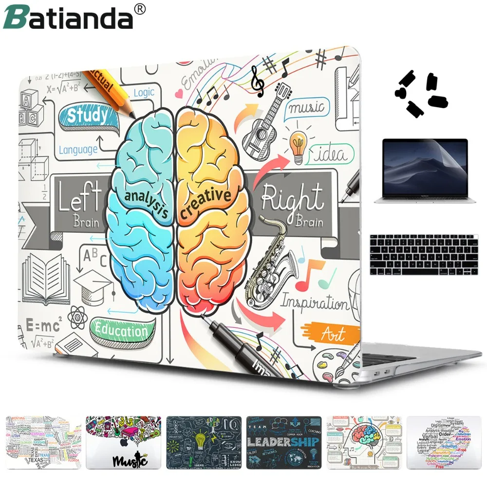 

Laptop Case For Apple Macbook Pro Retina Air 11 12 13 15,2018 for mac Air 13 A1932 A1466,New pro 13 15 A1706 A1990+Free Gift