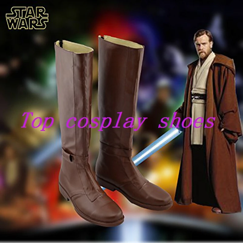 star wa r s Ben Kenobi Obi wan Jedi Jedi Knight color 2 Cosplay Boots