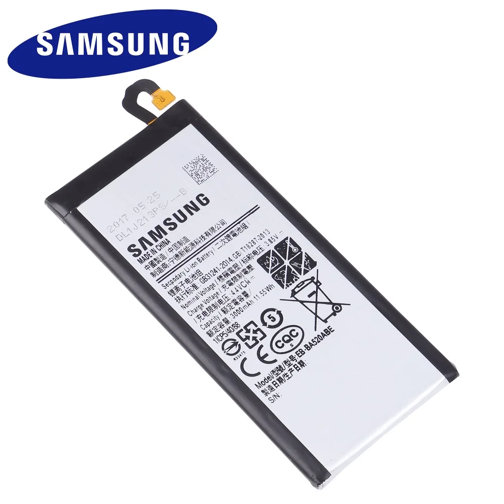 samsung Батарея EB-BA520ABE для samsung Galaxy A5 a520f SM-A520F Edition телефонная батарея 3000 мА/ч, инструмент