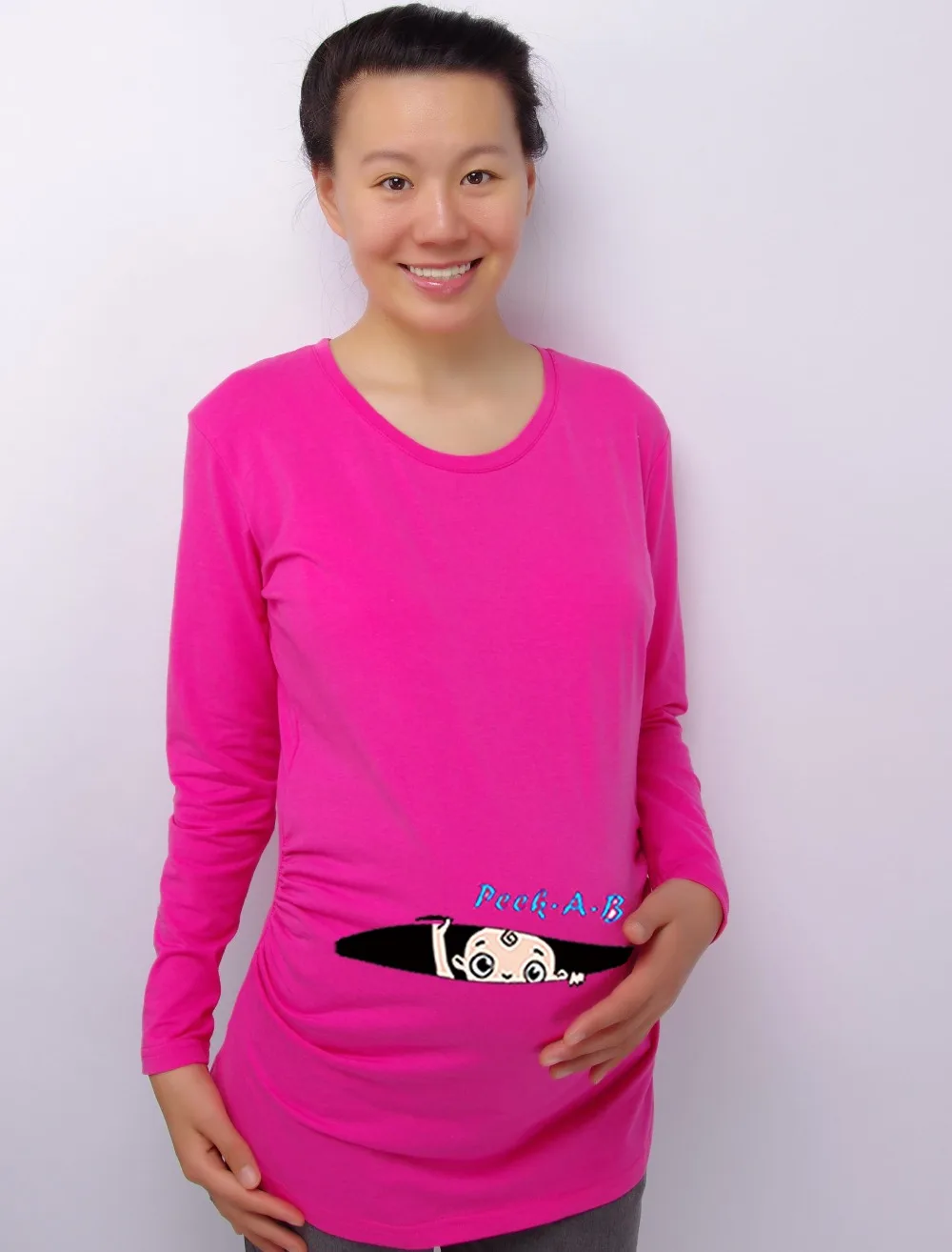 Baby Peek a Boo 100 Cotton Maternity Shirt Maternity Clothing for