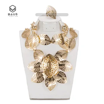 

2017 Big flower Eritrea Ethiopian Nigerian Indian Dubai dubai jewelry set women arabic african beads wedding jewelry set