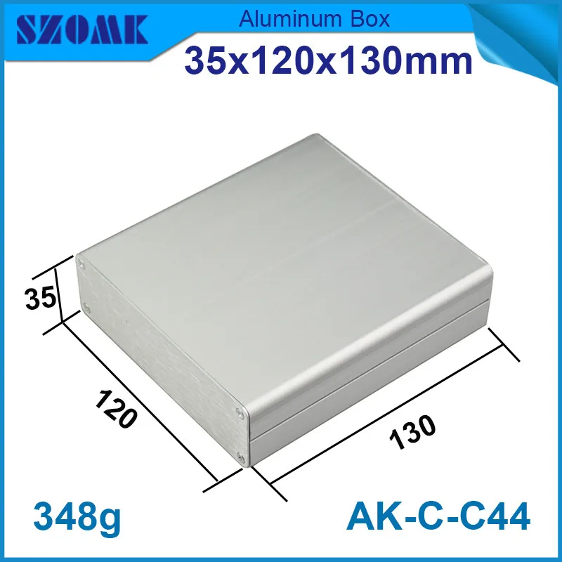 

1 piece silver aluminium instrument housing electronic junction case with smooth surface 35*120*130mm