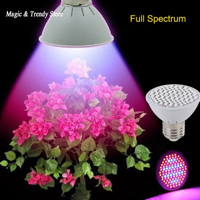 

10W 106 LED Full Spectrum Grow Light AC85-265V E27 Indoor Plant Lamp For Plants Vegetable Hydroponic System Grow Bloom Flowering