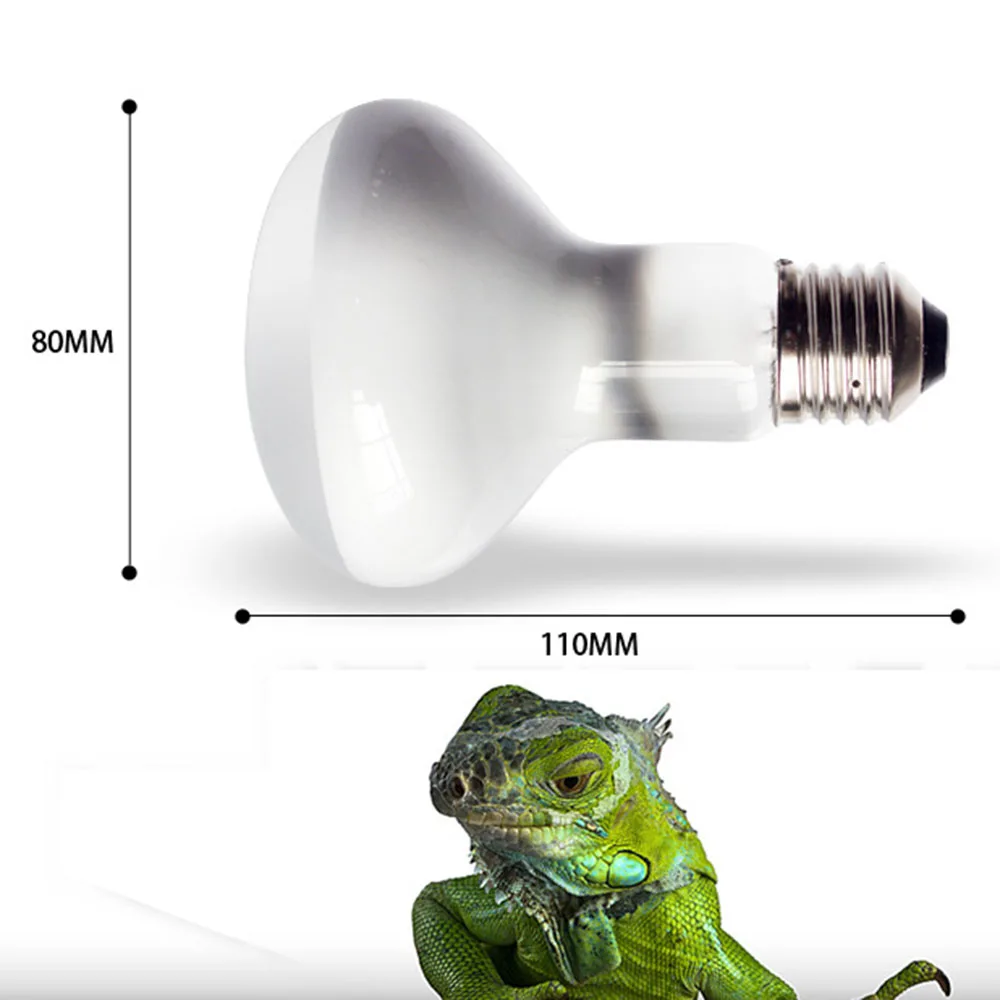 75/100W для террариумов лампа УФ дневной и ночной режимы E27 лампа для рептилий светильник броши в виде ящерицы амфибия черепаха, змея лампа