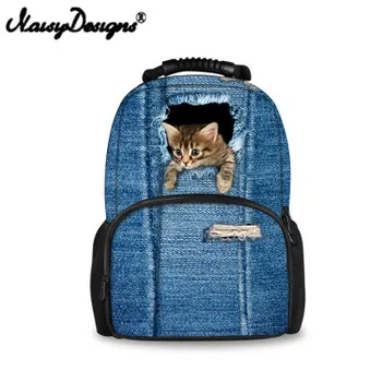 

Noisy Designs Custom School Backpack for Teenage Boys Girls Animal Cute Cat Kid Backpack Schoolbag Animal Bagpack Backpack Male