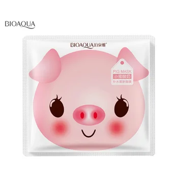 

BIOAQUA Pig Mask Milk Replenishment Nourish Hyaluronic Acid facial masks whitening Shrink Pores Hydraring Serum face skin care