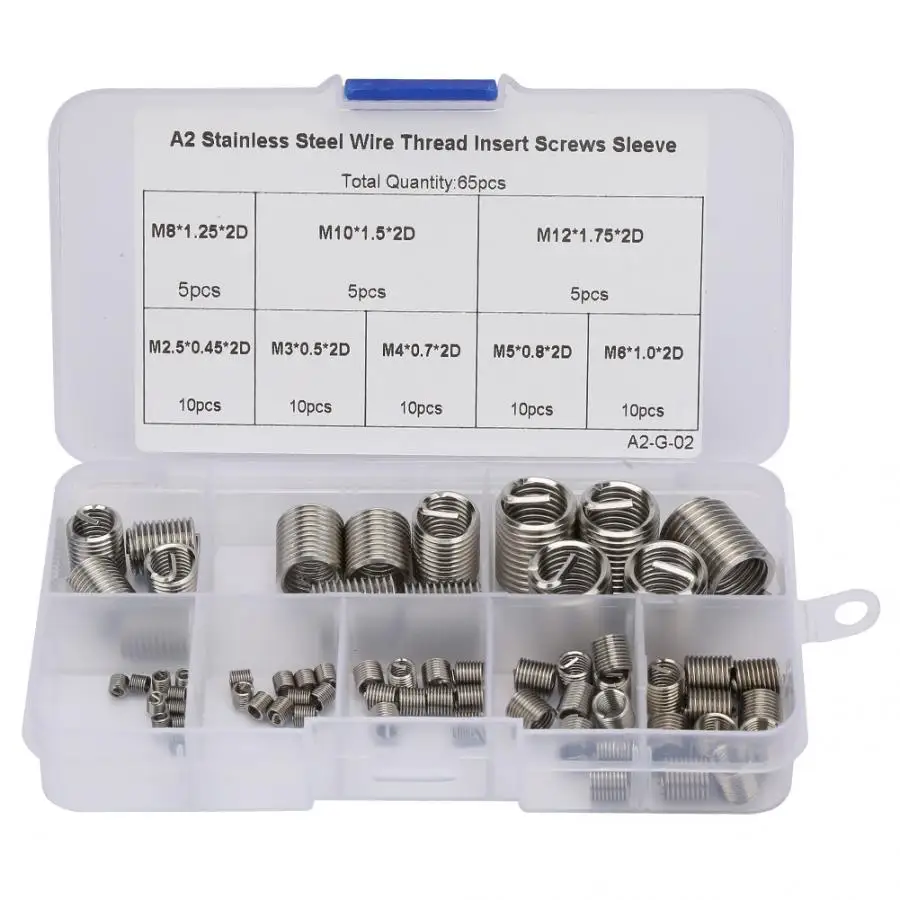 Screw Thread Insert,50pcs Stainless Steel Coiled Wire Helical Screw Thread Inserts M3 x 2D Screw Thread Insert,50pcs Stainless Steel Coiled Wire Helical Screw Thread Inserts M3 x 2D
