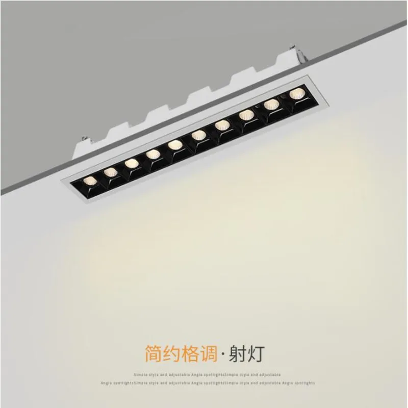 

High Quality LED 2W 4W 10W 20W 30W Downlight Spot Light Indoor Recessed Ceiling Lighting Linear Laser Blade Ceiling Line Lamp