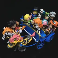 11,5 см японского аниме Рисунок one piece Луффи каретки ver 20th anniversary фигурку Коллекционная модель игрушки для мальчиков