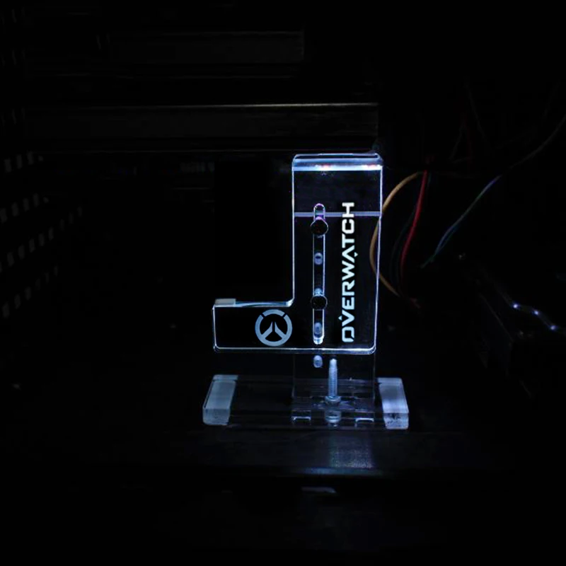 Компьютер офис белый прозрачный крусветодиодный для OVERWATC 30*140 мм 3P 4P интерфейс
