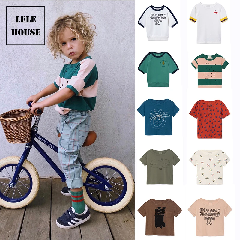 

BOBO TAO 2019 Summer Baby Boys Girl T shirt Cotton Tops Animal Baby Girls T-shirts Children Tees Kids Clothes For 1-11 Years