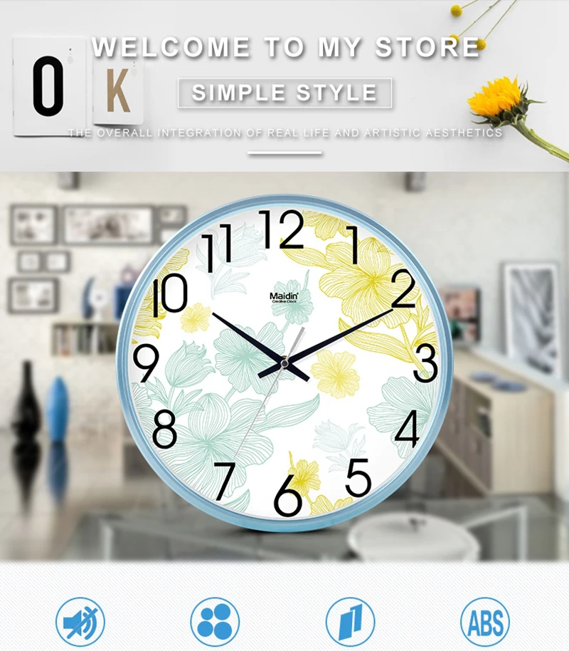 Креативные настенные часы Современная мода дома гостиная спальня художественные настенные часы диаграммы немой часы календари кварцевые