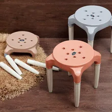 Круглый низкий табурет для взрослых, детский стул, пластиковый табурет, домашняя модная обувь, табурет для ванной, детский сад, малая скамья