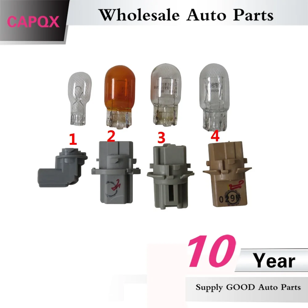 CAPQX For Mazda 6 M6 2003-2015 Rear Tail Light Fog light Turn Signal Lamp stop Bulb Hole Socket bulb holder | Автомобили и