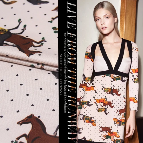 Эластичная трикотажная ткань мягкое платье ткань Заказная ткань из полиэстера с рисунком ткань полиэстер материал ткань