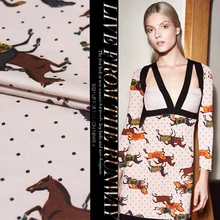 Эластичная трикотажная ткань мягкое платье ткань Заказная ткань из полиэстера с рисунком ткань полиэстер материал ткань