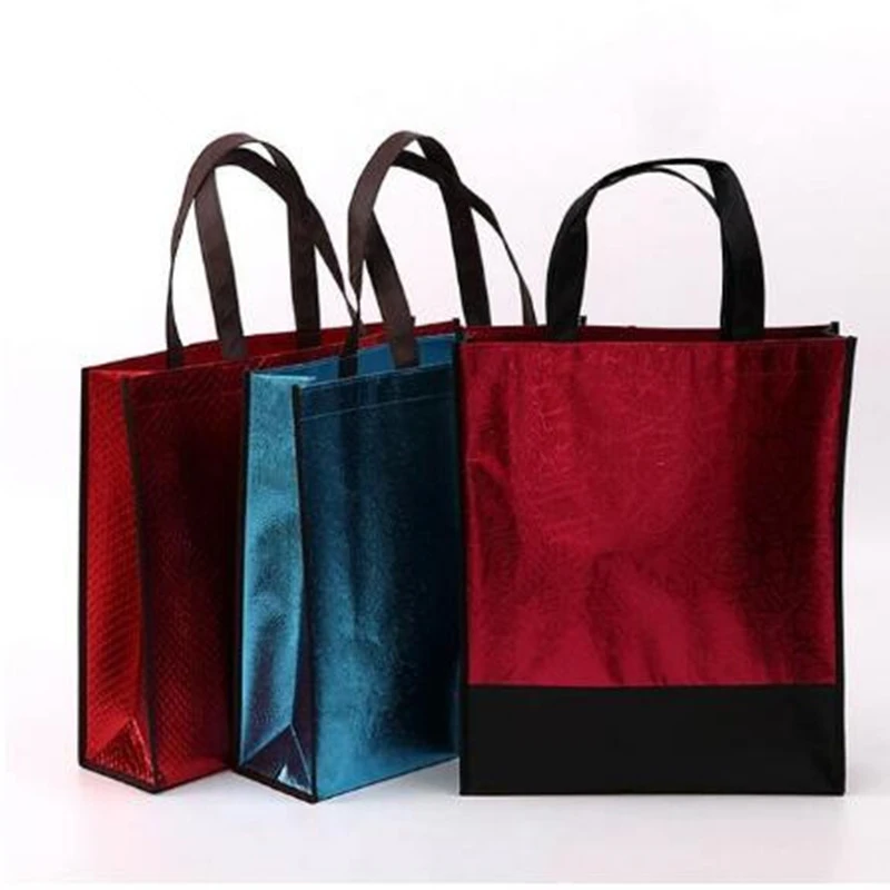 blue woven bag