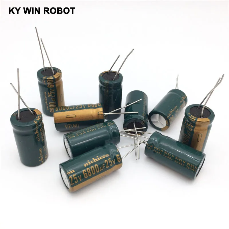 2 шт. электролитический конденсатор 25 в 6800 мкФ 16*30 алюминиевый s|electrolytic capacitor