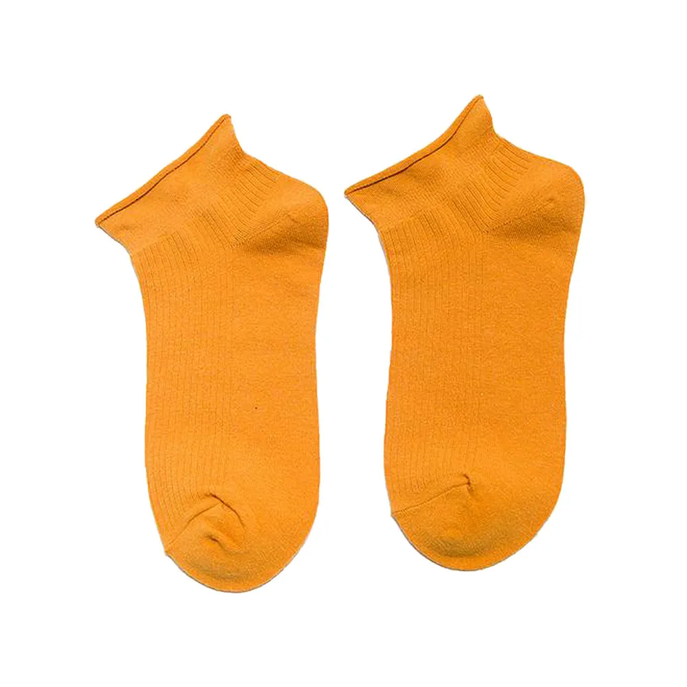 Для женщин носки Дамская мода Короткие хлопковые носки нового Карамельный цвет женские носки T528