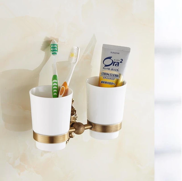 2016 bathroom accessorieseuropean vintage style copper golden finish toothbrush tumblercup holderclassic design - Bathroom Accessories Vintage 2016 bathroom accessorieseuropean vintage style copper golden finish toothbrush tumblercup holderclassic design - Bathroom Accessories Vintage