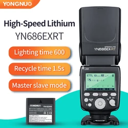 YONGNUO YN686EX-RT ETTL Speedlite Flash 2.4G Wireless HSS 1/8000s Master Flash Speedlite with Lithium battery for Canon