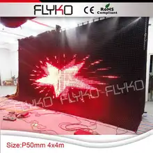 P5 индивидуальные украшения случая видеоэкран 4X4 м церковь Украшения