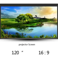 Thinyou 120 Inch 16:9 Wall Mounted Matt White Fast Folding Portable Projection Screen For LCD LED DLP Projector