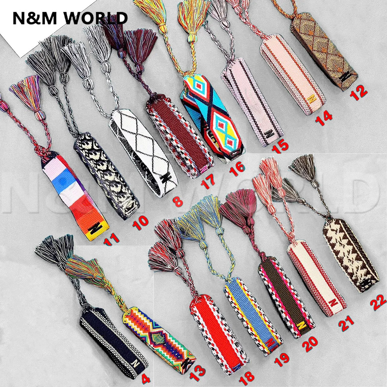 

Fashion Jewelry For Women Cotton Nail collision Embroidery Bracelet Jewelry Pure Cotton Embroidered Webbing