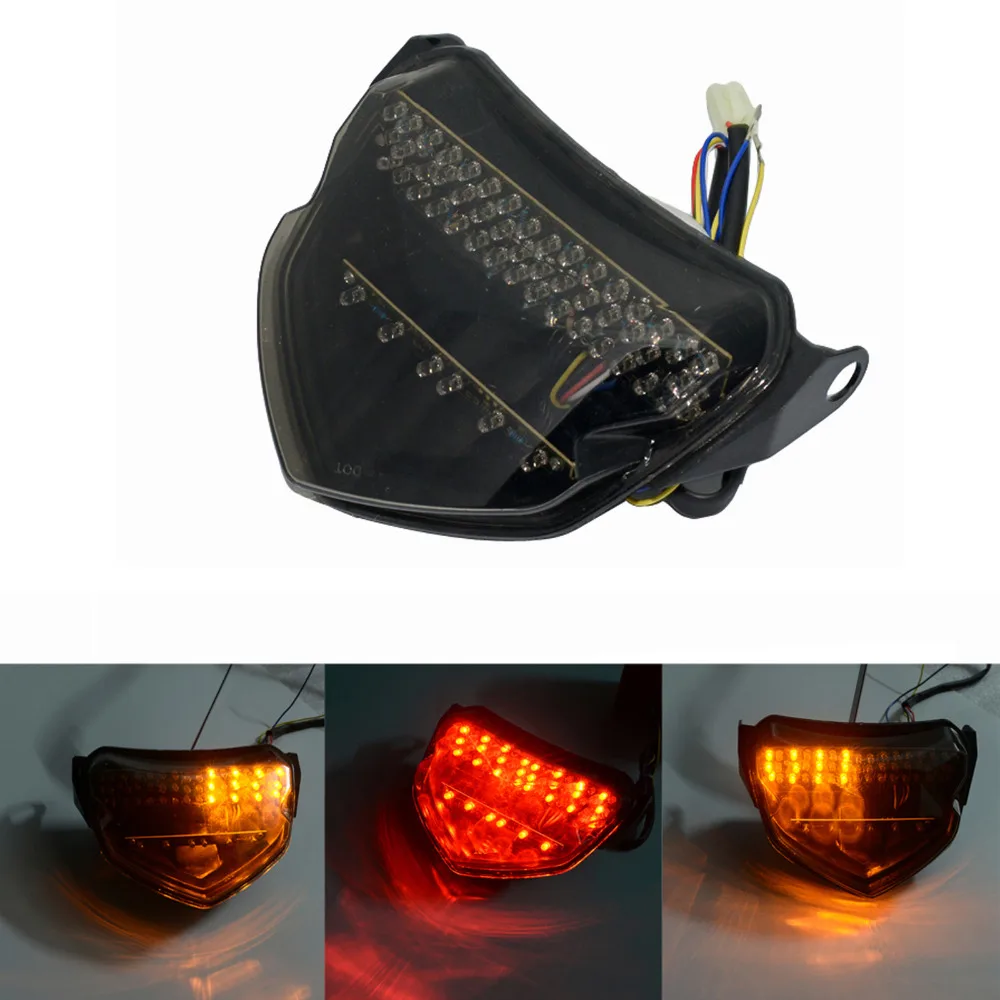 Smoke Rear Tail Light Brake Turn Signals Integrated LED Light For