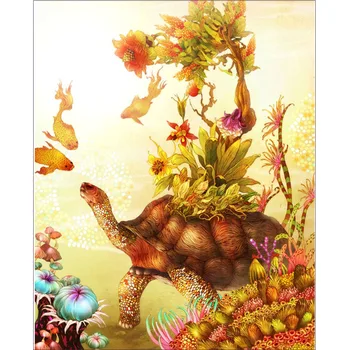 

Diamond Painting Full drill square/round Long life tortoise Mosaic DIY Diamond Painting Cross Stitch Embroidery Home Decor