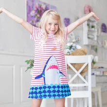 

Summer Beach Dress Unicorn Party 2018 Wedding Dress Cotton Patterns Printed Princess Tutu Dress Toddler Girls Summer Clothing
