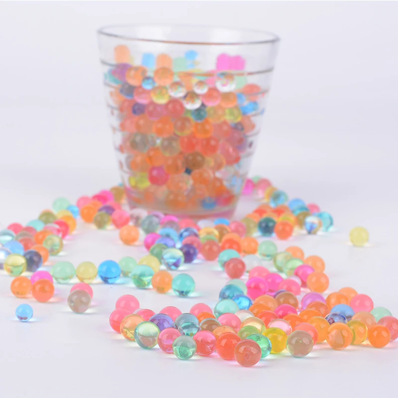 10000pcs/packet Colored Soft Crystal Water Paintball Gun Bullet Grow Water Beads Grow Balls salt Gun Toys for kids