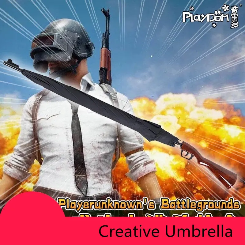  [STOCK]2018 Hot Game PUBG Playerunknown's Battlegrounds Creative Real Umbrella Cosplay Accessories 