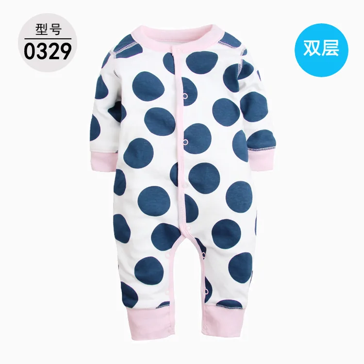 XINI MOMMY Unisex весенний детский комбинезон, однобортный Детский костюм с круглым вырезом, одежда для малышей, Модная хлопковая одежда ALI175 - Цвет: 6