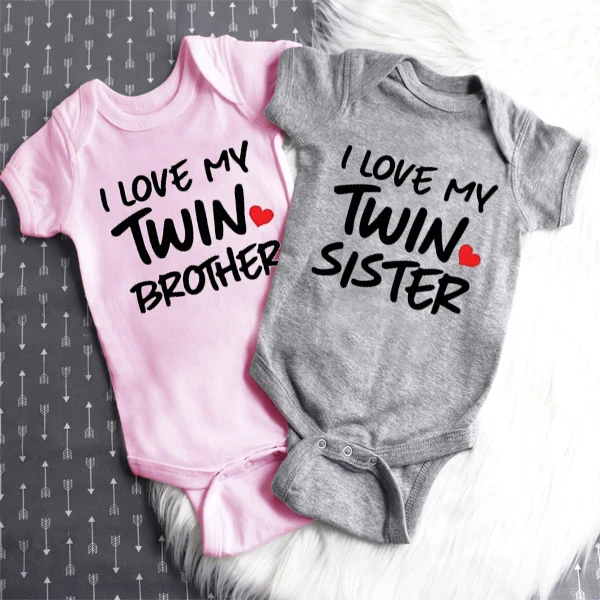 

DERMSPE 0-24M New Casual Newborn Baby Boys Girls Short Sleeve Letter Print Cotton Romper Baby Clothes Gray Pink Hot Sales