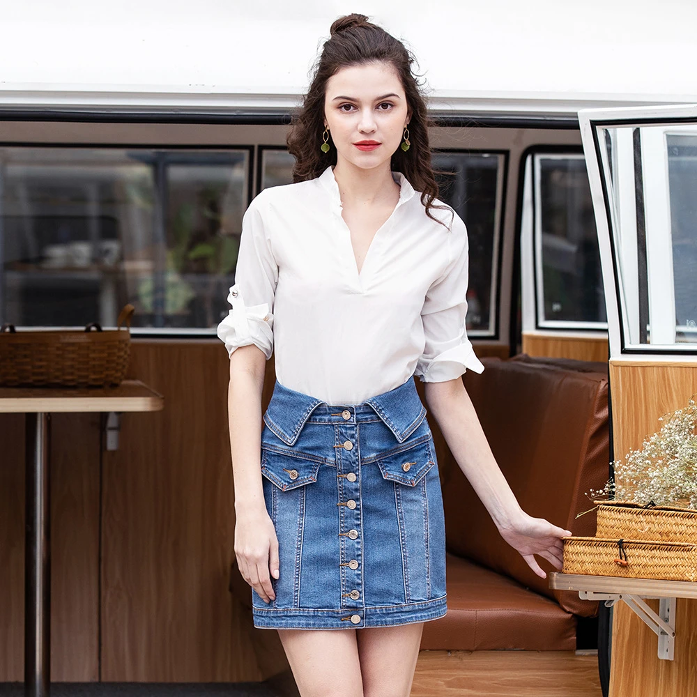 Minifalda ajustada Vintage para mujer Falda de tubo de cintura alta Minifalda ajustada Vintage para mujer Falda de tubo de cintura alta