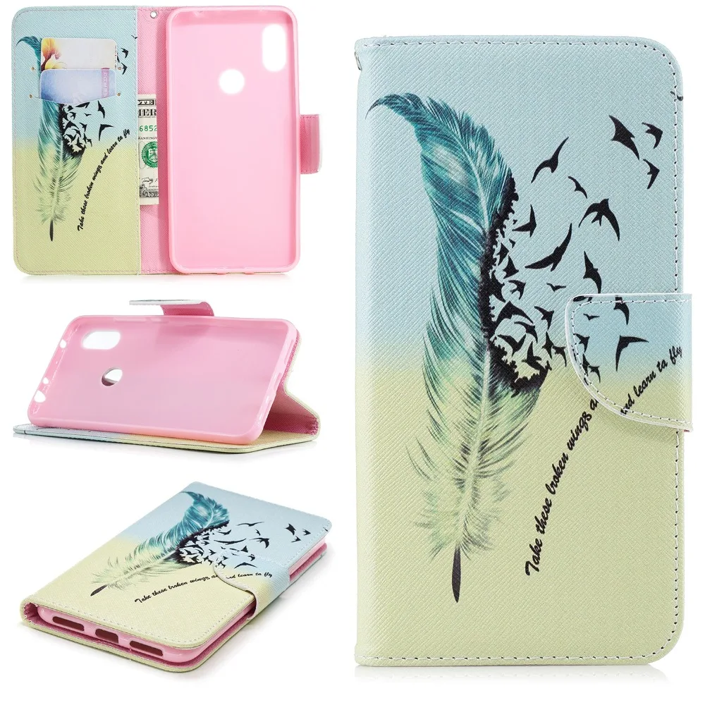 Чехол-бумажник для coque Xiaomi Redmi Note 6 чехол Mi A2 Lite / 8 Etui fundas Telefoon Hoesjes | Мобильные