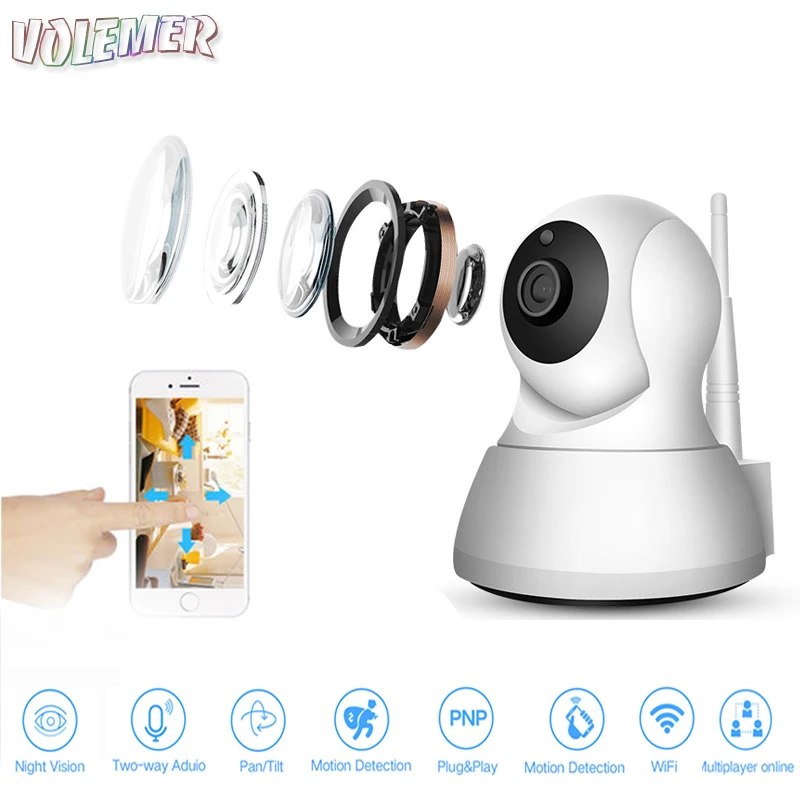 

volemer HOT Ip Camera Home Security Wireless wifi HD Network Camera Two Way Audio IR Night Vision Mobile Monitoring Baby Monitor