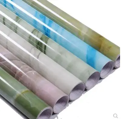 

Thickened jade pattern Marble pattern refurbished sticker stove countertop self-adhesive wallpaper waterproof Oil-proof cabinet