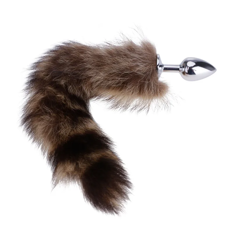 Stainless Steel Faux Fox Tail Toy Stopper Gift Gags /& Practical Jokes Toy Tail