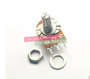 

single joint potentiometer B Type WH148 B100K 100K OHM Linear Taper Rotary Potentiometer Pots Shaft 3pin 20mm(Match Screws)