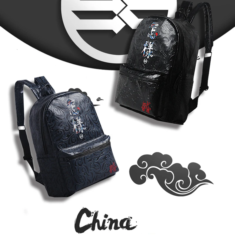 Китайский известный бренд роскошный дизайн мода мужчины/женщины PU Рюкзак водостойкий ноутбук Back Pack тренд школьные сумки для подростка