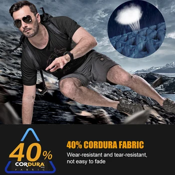 FREE SOLDIER Outdoor sports camping hiking tactical round neck t shirt for men short sleeve in summer 3