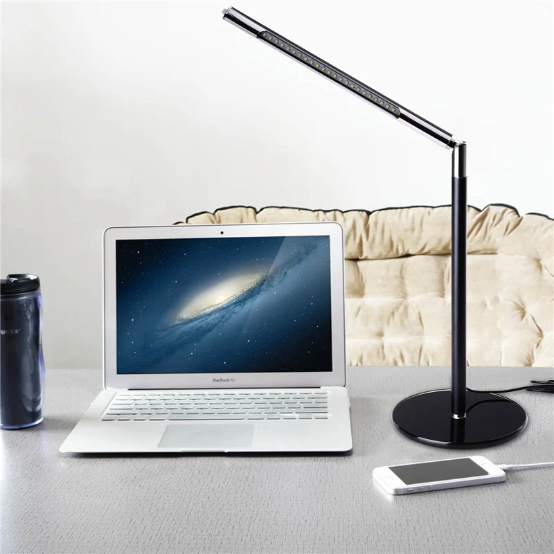 LEDERTEK Adjustable Eye caring 24 LEDs Desk Table Lamp ...